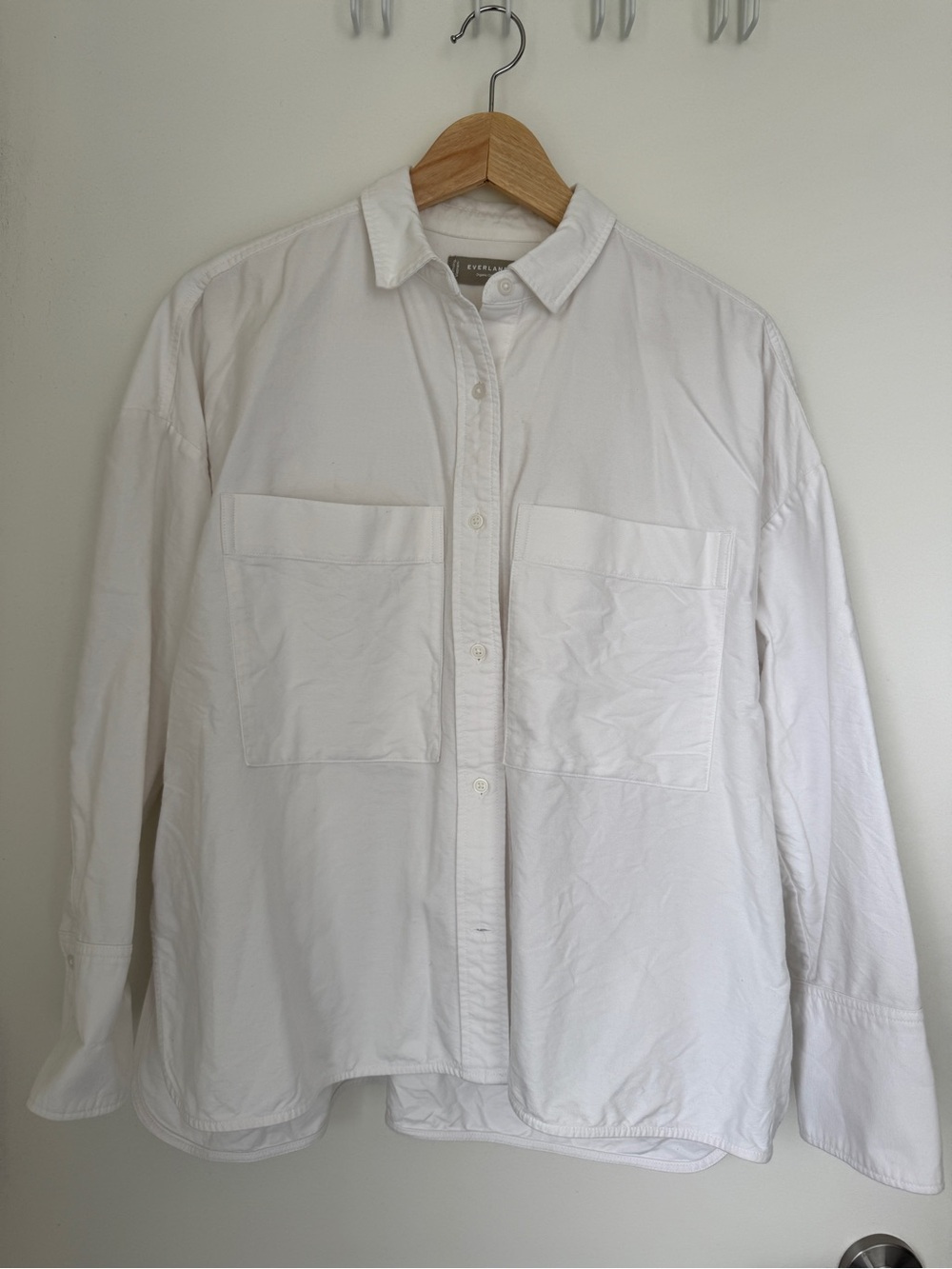 Everlane boxy oxford blouse